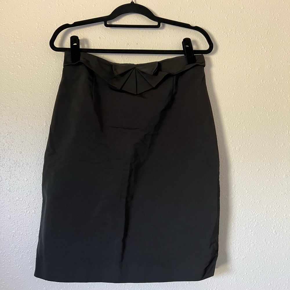 Valentino Black Skirt with Bow Detail Sz 46/10.